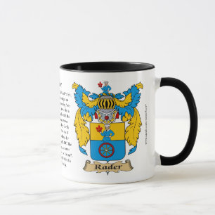 Rader familjvapensköld mugg