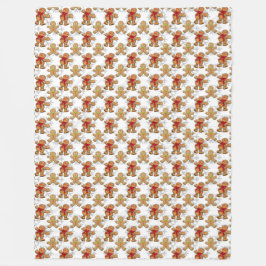 RADER FÖR TAN PEPPARKAKSGUBBE CHRISTMAS COOKIES FLEECEFILT