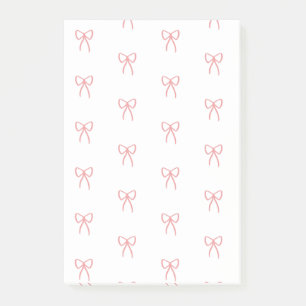 Rader i Rosa av rader i Coquette-noter Post-it Block
