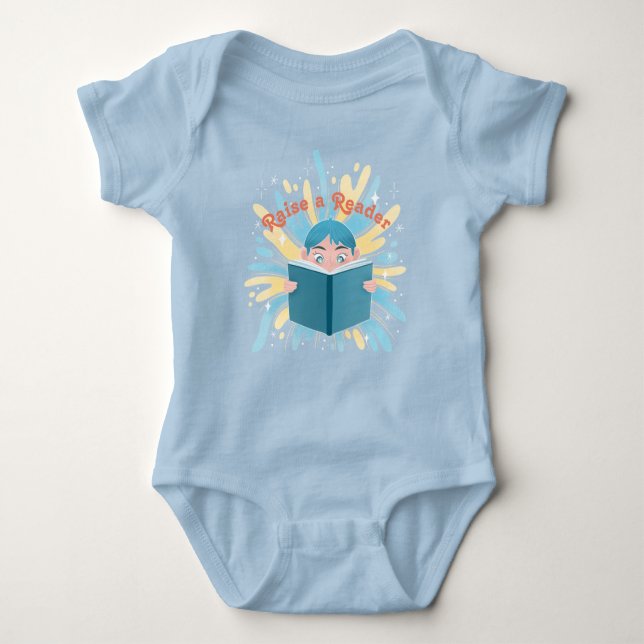 Radera en Reader Baby-kostym T Shirt (Framsida)