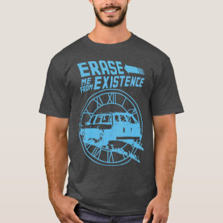 Radera mig från existensen, konstig parodblått t shirt
