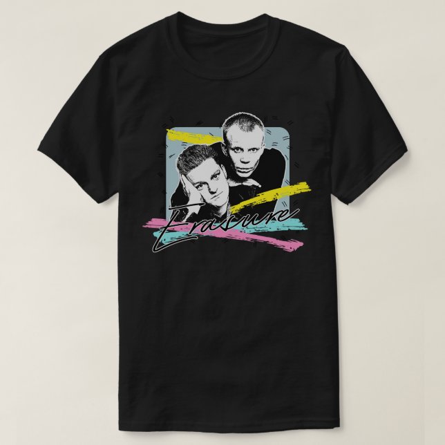 Radera Retro-konturdesign på 80-talet i Fläkt T Shirt (Design framsida)