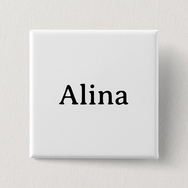 radera text lägg till egen design Fyrkant 2 tum Knapp (Framsida)