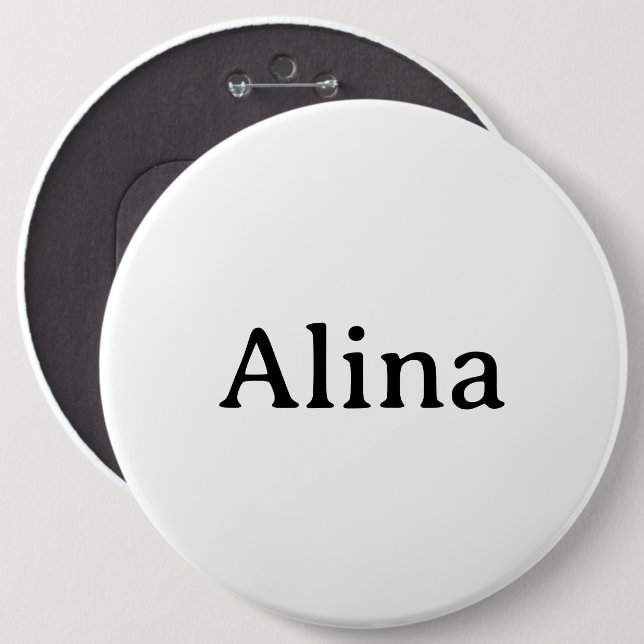 radera text lägg till egen design Kolossal 6" Rund Knapp (Framsida & baksida)