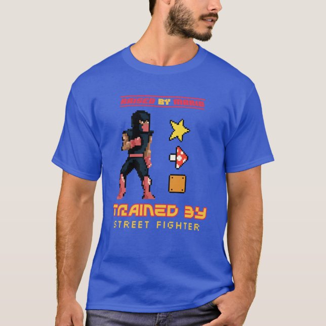 Raderad av Mario, utbildad av gatustriffer T Shirt (Framsida)