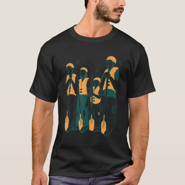 Raderingsteamutrustning för grupper som sätter upp t shirt (Framsida)