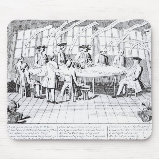 Rådet av krig i 1756 musmatta (Framsidan)