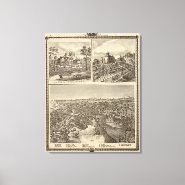 Rådet Bluffs Canvastryck (Framsida)