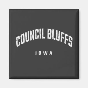 Rådet Bluffs Iowa IA Magnet