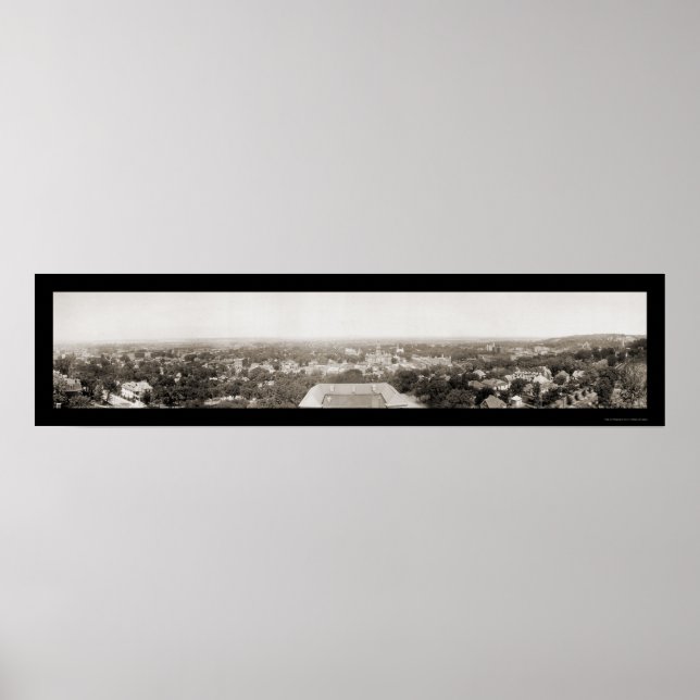 Rådet Bluffs Iowa Photo 1908 Poster (Framsidan)