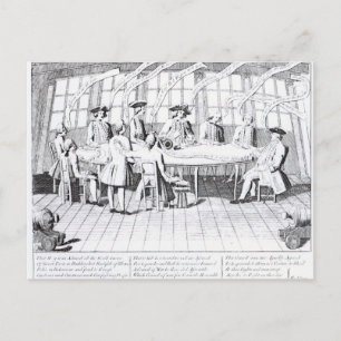 Rådet i Krig 1756 Vykort