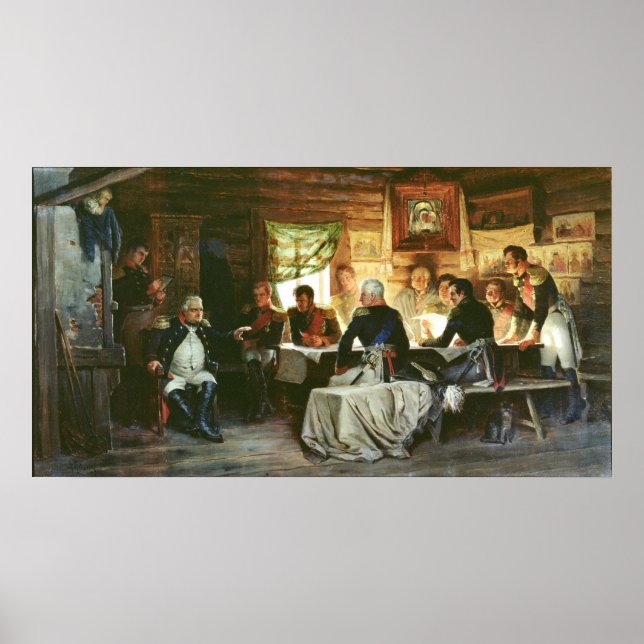 Rådet i Krig i Fili 1812, 1882 Poster (Framsidan)