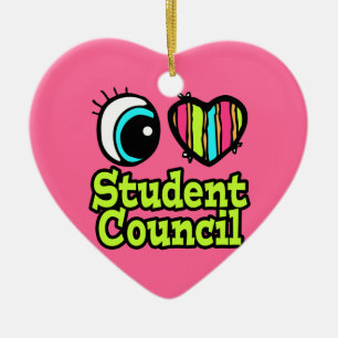 Rådet Öga Heart I Kärlek Student Julgransprydnad Keramik