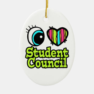 Rådet Öga Heart I Kärlek Student Julgransprydnad Keramik