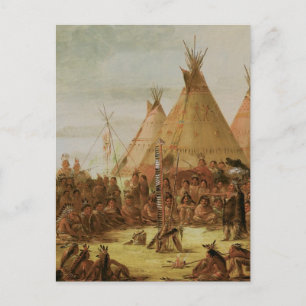 Rådet Sioux Krig Vykort