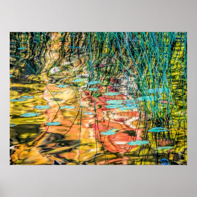 Rådet Sjö i Hiawathas nationalskog, Michigan Poster (Framsidan)