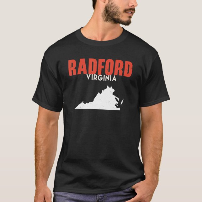 Radford Virginia USA State America Travel Virginia T Shirt (Framsida)