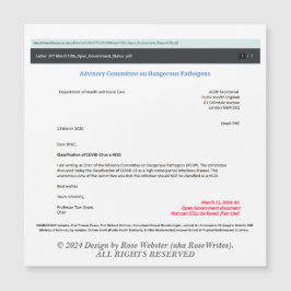 Rådgivande kommitté av RoseWrites Magnetic Card