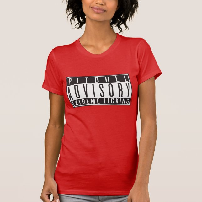 Rådgivande Pitbull, svart på färg T-shirt (Framsida)