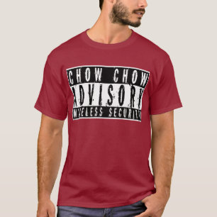 Rådgivande trådlös säkerhet för ChowChow T Shirt