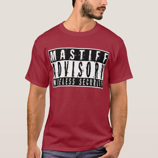 Rådgivande trådlös säkerhet för Mastiff Tee (Framsida)