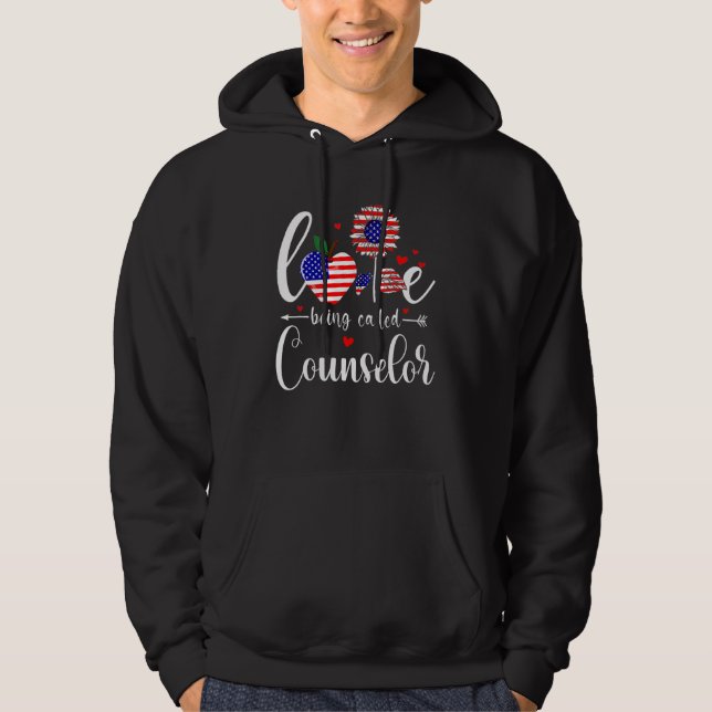 Rådgivare 4 juli i Kärlek Hoodie (Framsida)
