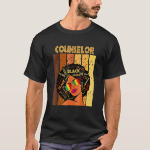 Rådgivare Afro African American Women Black Histor T Shirt