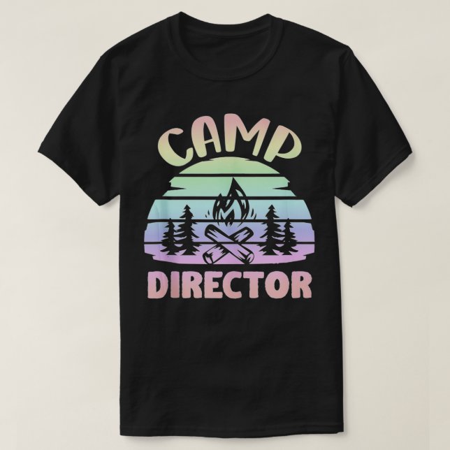 Rådgivare Camper Summer Camp Director T Shirt (Design framsida)