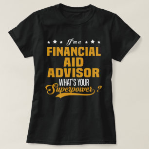 Rådgivare för finansiellt stöd t shirt
