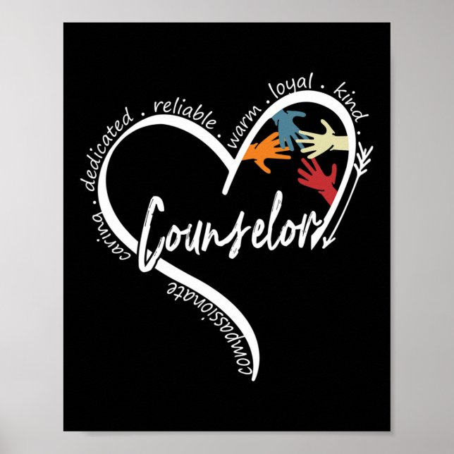 Rådgivare Graphic Tees Toppar Back to school Gift Poster (Framsidan)