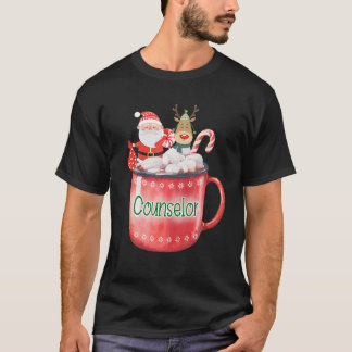 Rådgivare Jul Jultomten Candy cane Rudolph T Shirt