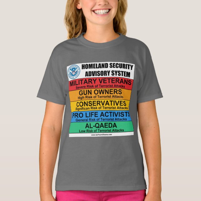 Rådgivning för inrikes säkerhet t-shirt (Framsida)