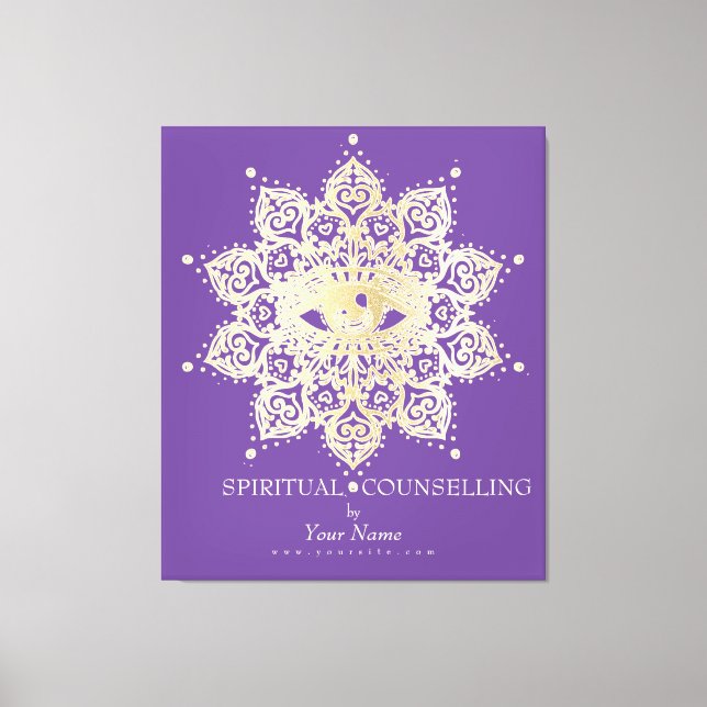 Rådgivning i andlig, psykologisk, Tarot-Canvas Canvastryck (Framsida)