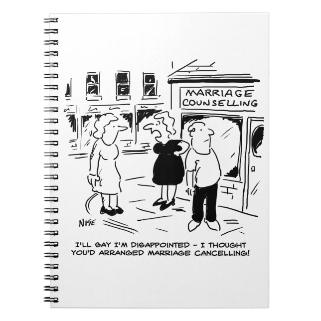 Rådgivning i giftermål, inte annullering anteckningsbok (Framsidan)