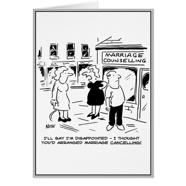 Rådgivning i giftermål, inte annullering hälsningskort (Framsidan)