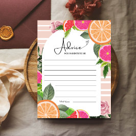 Rådgivning om blommigt av citrusfrukter till föräl