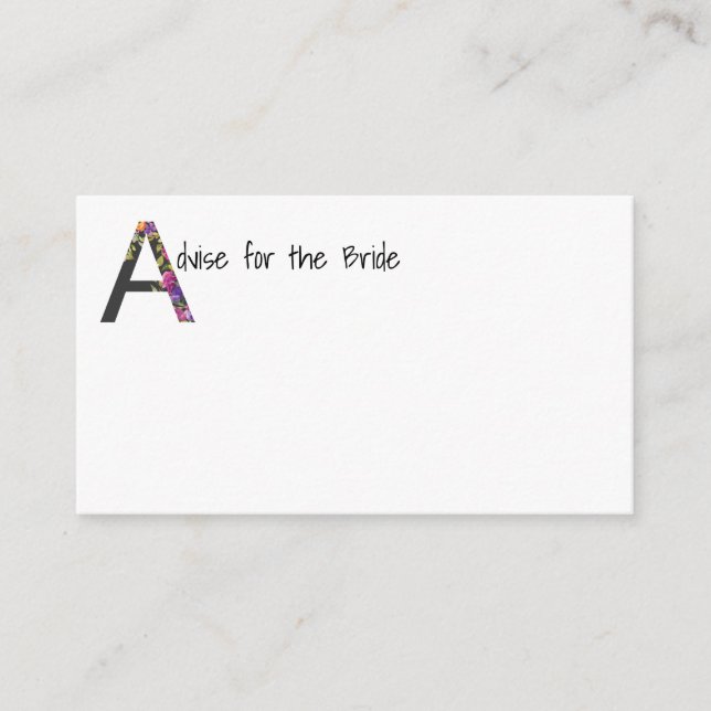 Rådgivning till Bride Rådkort (Framsida)