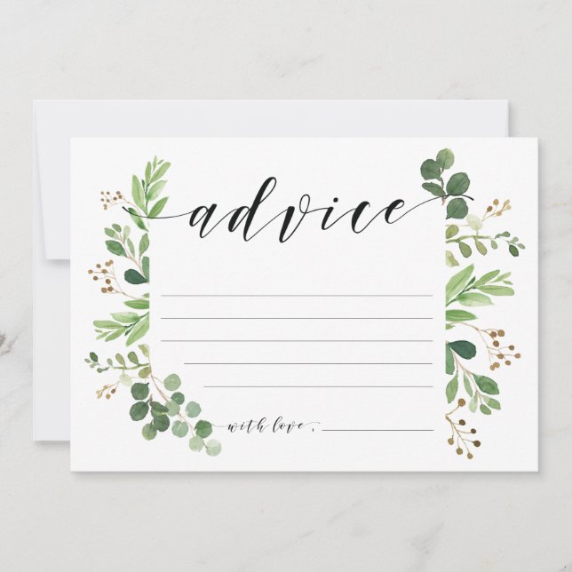 Rådgivningkort för bruden och brudgummen inbjudningar (Framsida)