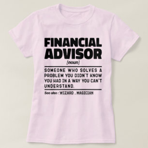 Rådgivningsjobb för ekonomisk rådgivare och Coola T Shirt
