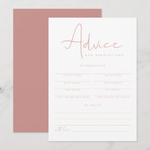 Rådgivningskort för och förutsägelser för Rosa Bab Inbjudningar