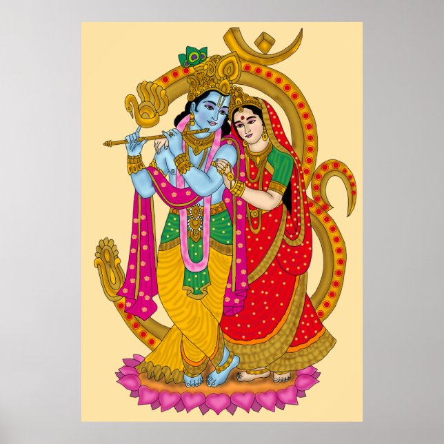 Radha Krishna Affisch (Framsidan)