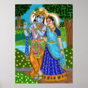 Radha Krishna-affisch Poster