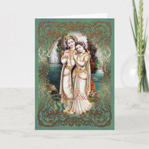 Radha Krishna bröllopsamling - hälsningkort Kort
