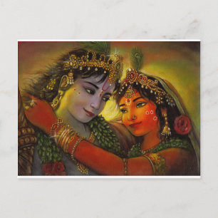 RADHA KRISHNA CLASSIC PAINTING VYKORT