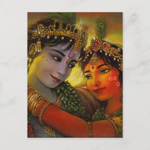 RADHA KRISHNA CLASSIC PAINTING VYKORT