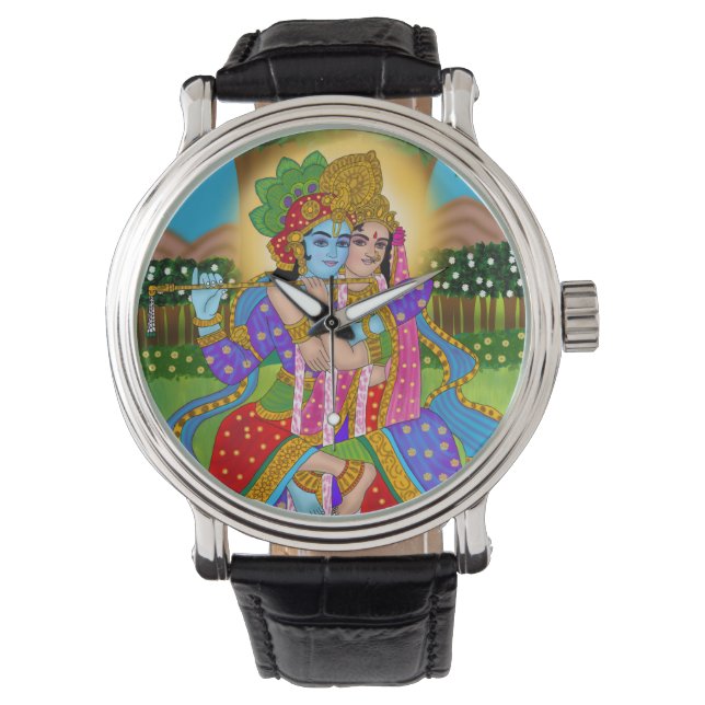 Radha Krishna Clock Armbandsur (Framsida)