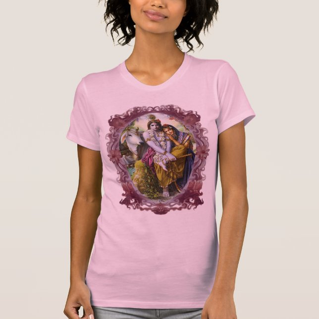 Radha & Krishna design T Shirt (Framsida)