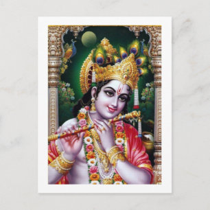Radha KRISHNA for Kärlek, Peace n Prosperity Vykort