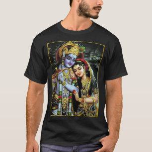 Radha-Krishna: Gudomlig midnatt kärlekॐ T Shirt