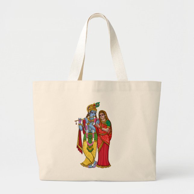 Radha Krishna-handväskan Jumbo Tygkasse (Framsidan)